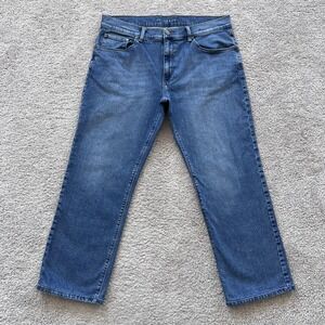 Mott & Bow Straight Leg Jeans Mens 36x26.5 Blue Stretch Denim Medium Wash Casual